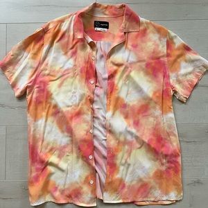 Tie Dye Button Down Short Sleeve